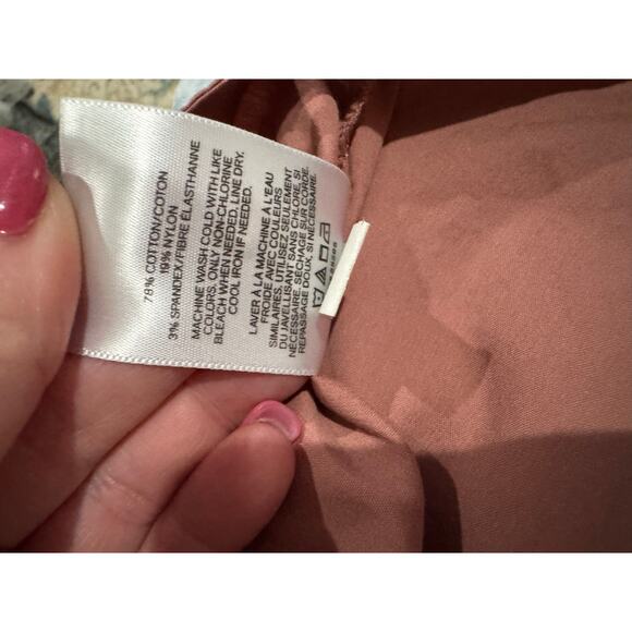 Express Mauve Blouse Pleated Cap Sleeve Size XL - Picture 6 of 6